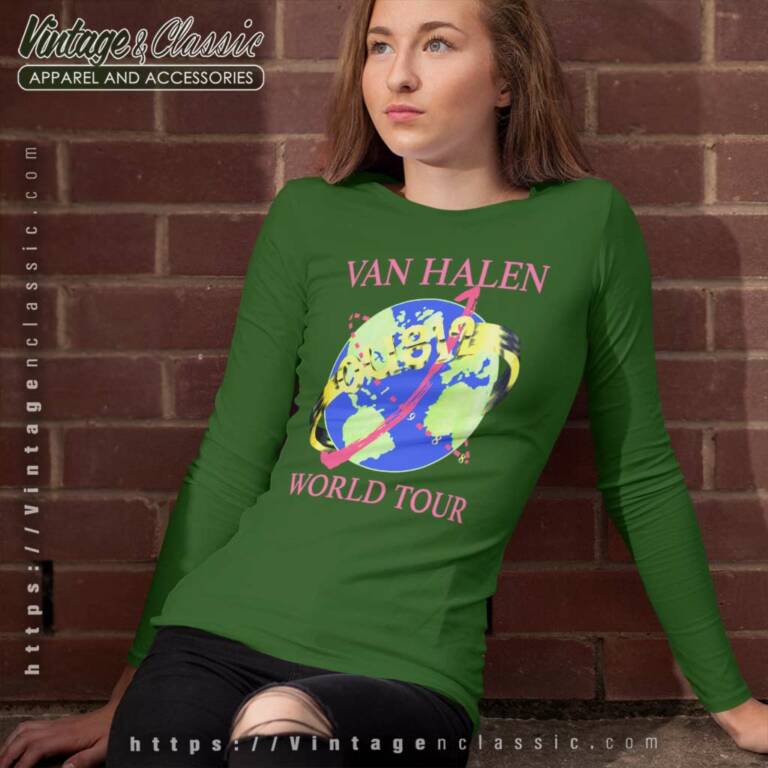 Van Halen Shirt Ou812 World Tour Long Sleeve Tee Van Halen Shirt Ou812 World Tour Long Sleeve Tee