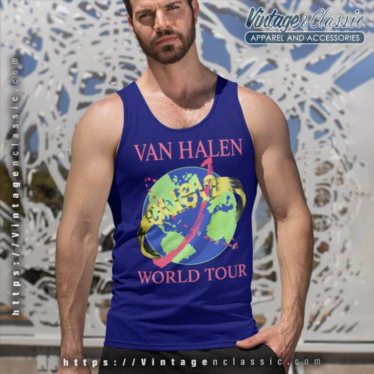 Van Halen Shirt Ou812 World Tour Tank Top Racerback Van Halen Shirt Ou812 World Tour Tank Top Racerback