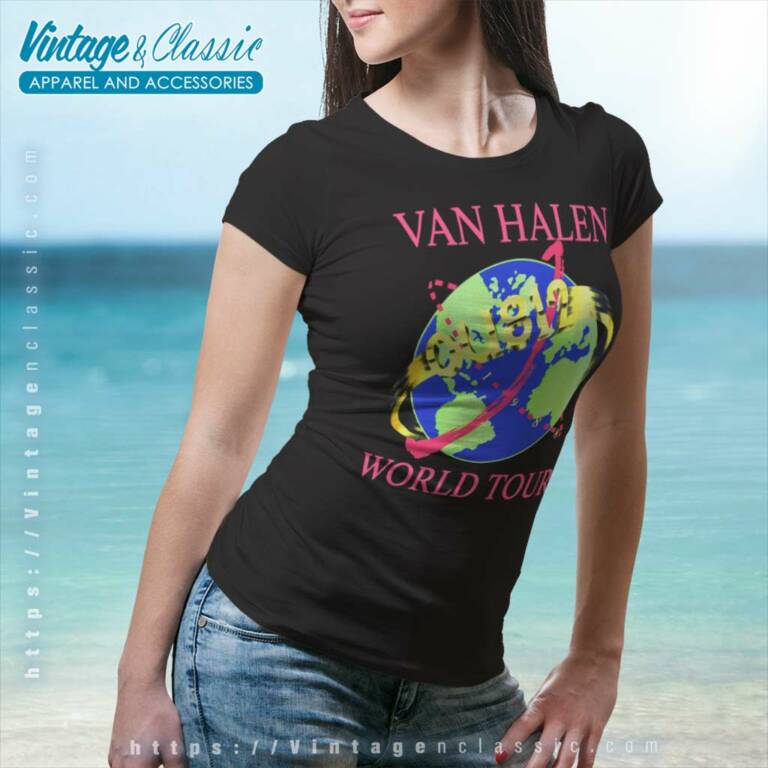 Van Halen Shirt Ou812 World Tour Women TShirt Van Halen Shirt Ou812 World Tour Women TShirt