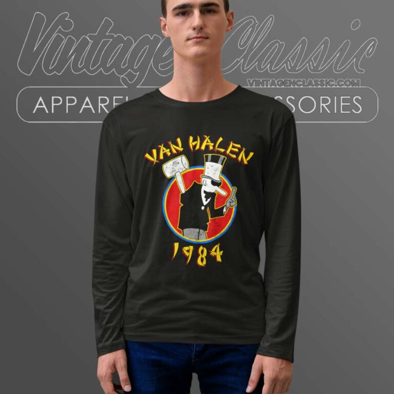 Van Halen Shirt Tour Of The World Long Sleeve Tee Van Halen Shirt Tour Of The World Long Sleeve Tee