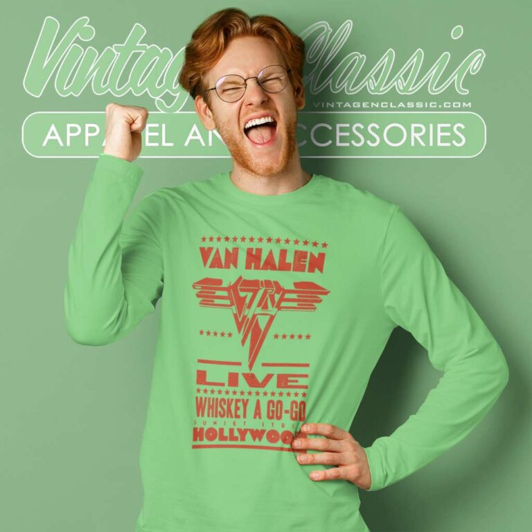 Van Halen Shirt Whiskey A Go Go Long Sleeve Tee Van Halen Shirt Whiskey A Go Go Long Sleeve Tee