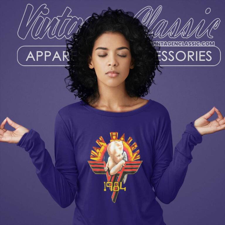 Van Halen Smoking Baby Angel Long Sleeve Tee Van Halen Smoking Baby Angel Long Sleeve Tee