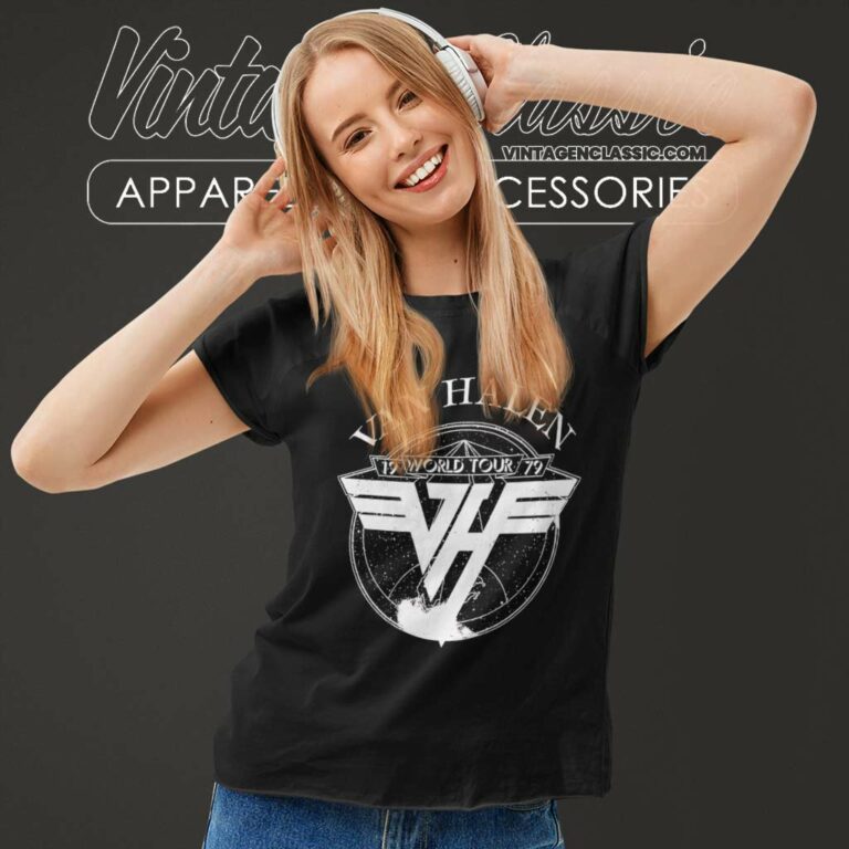 Van Halen World Tour 1979 Women TShirt Van Halen World Tour 1979 Women TShirt