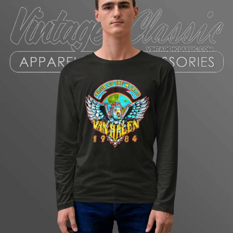 Van Halen World Tour 1984 Long Sleeve Tee Van Halen World Tour 1984 Long Sleeve Tee