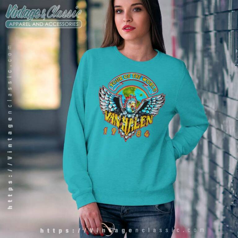 Van Halen World Tour 1984 Sweatshirt Van Halen World Tour 1984 Sweatshirt