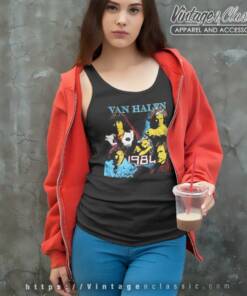 Van Halen World Tour 1984 Shirt 4 Van Halen World Tour 1984 Tank Top Racerback