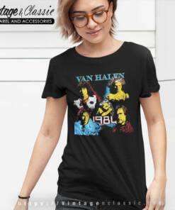 Van Halen World Tour 1984 Shirt 7 Van Halen World Tour 1984 Women TShirt