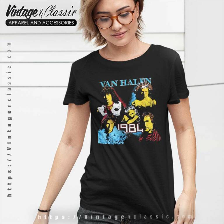 Van Halen World Tour 1984 Women TShirt Van Halen World Tour 1984 Women TShirt