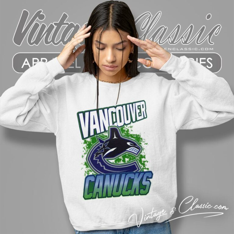 Vancouver Canucks 90 S Style Retro Nhl Sweatshirt Vancouver Canucks 90 S Style Retro Nhl Sweatshirt