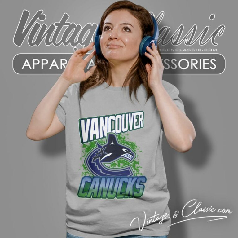 Vancouver Canucks 90 S Style Retro Nhl Women T Shirt Vancouver Canucks 90 S Style Retro Nhl Women T Shirt