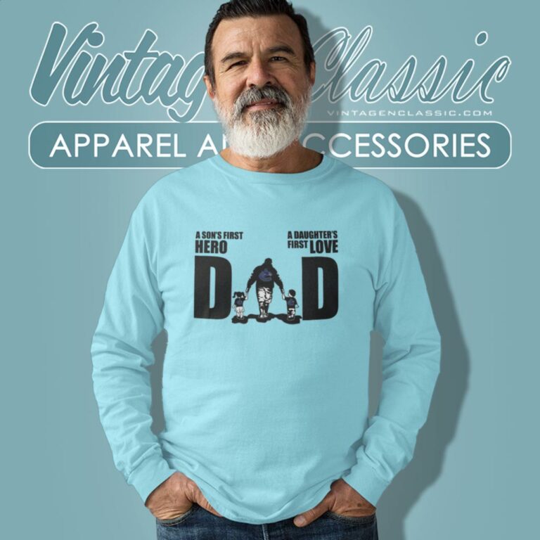Vancouver Canucks Dad A Sons First Hero Daughters First Love Long Sleeve Tee Vancouver Canucks Dad A Sons First Hero Daughters First Love Long Sleeve Tee