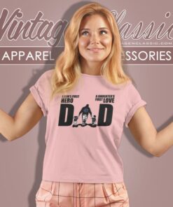 Vancouver Canucks Dad A Sons First Hero Daughters First Love Women T Shirt