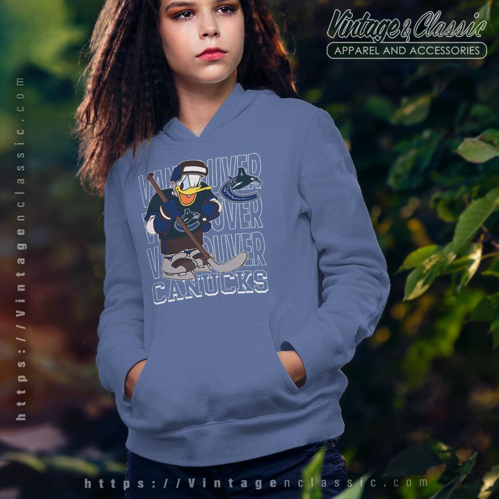 Vancouver Canucks Donald Duck Hockey Shirt Vancouver Canucks Donald Duck Hockey Shirt