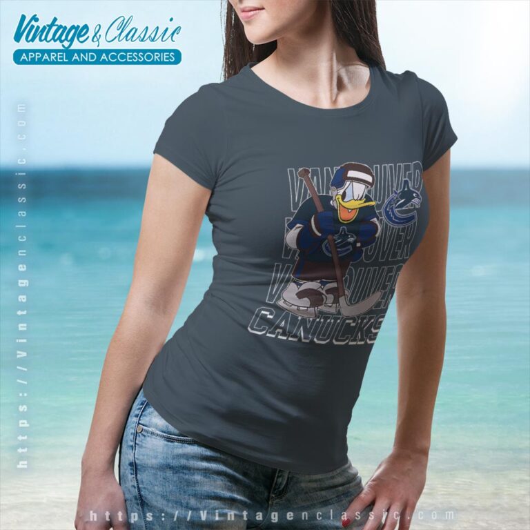 Vancouver Canucks Donald Duck Hockey Shirt Women T shirt Vancouver Canucks Donald Duck Hockey Shirt Women T shirt