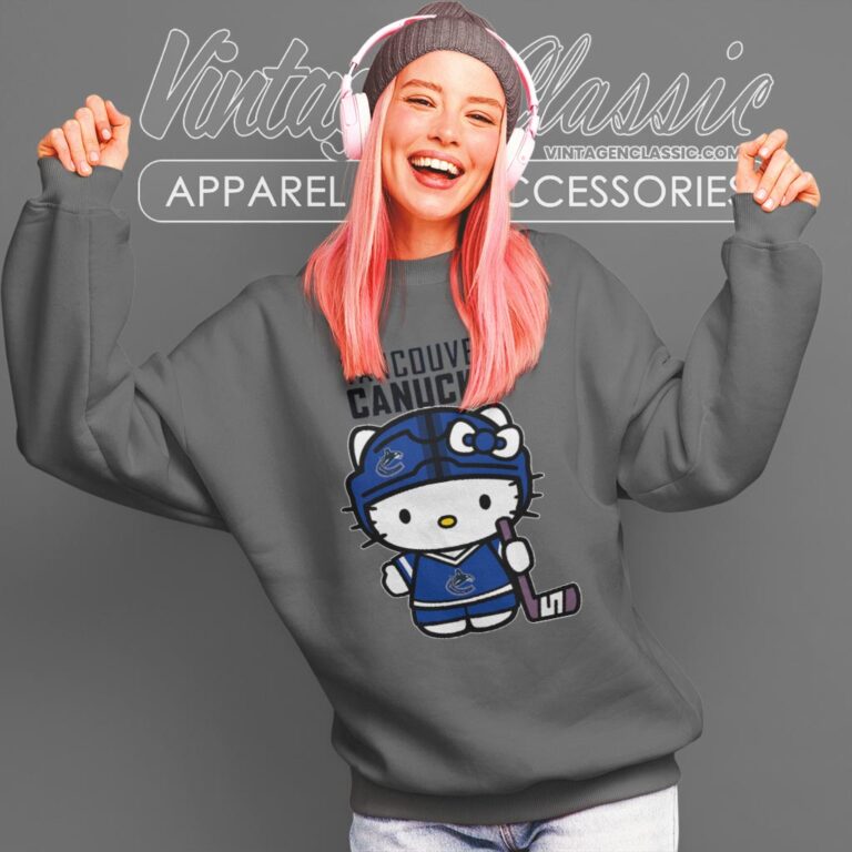 Vancouver Canucks Hello Kitty Shirt Sweatshirt Vancouver Canucks Hello Kitty Shirt Sweatshirt
