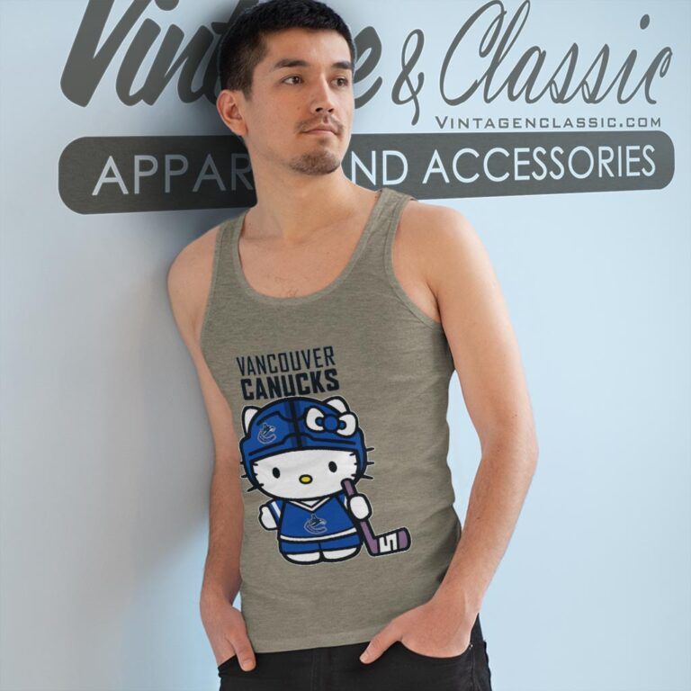Vancouver Canucks Hello Kitty Shirt Tank Top Racerback Vancouver Canucks Hello Kitty Shirt Tank Top Racerback