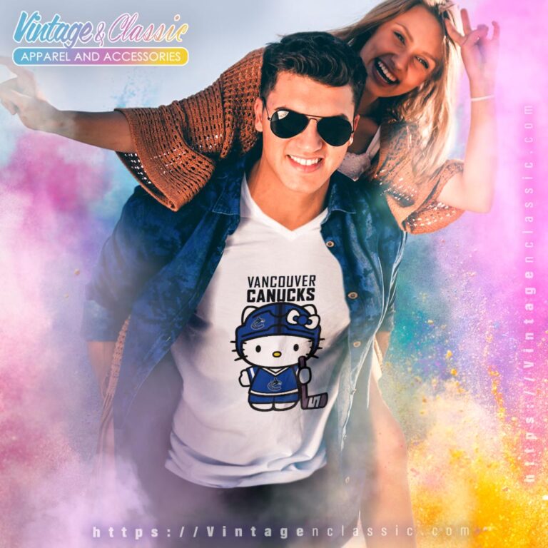 Vancouver Canucks Hello Kitty Shirt V Neck TShirt Vancouver Canucks Hello Kitty Shirt V Neck TShirt