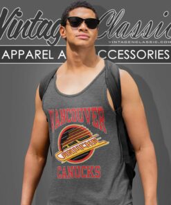 Vancouver Canucks Hockey Team Big Logo Tank Top Racerback