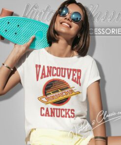 Vancouver Canucks Hockey Team Big Logo Women T Shirt