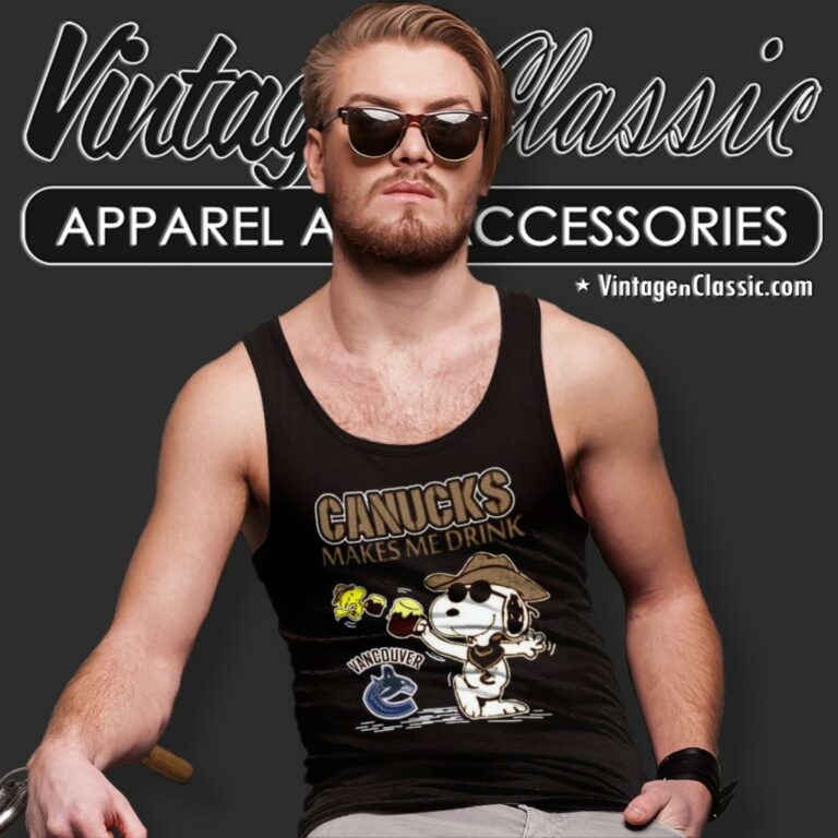 Vancouver Canucks Make Me Drinks Tank Top Racerback Vancouver Canucks Make Me Drinks Tank Top Racerback