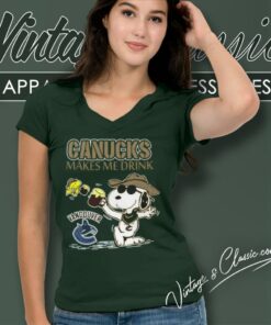 Vancouver Canucks Make Me Drinks V Neck TShirt