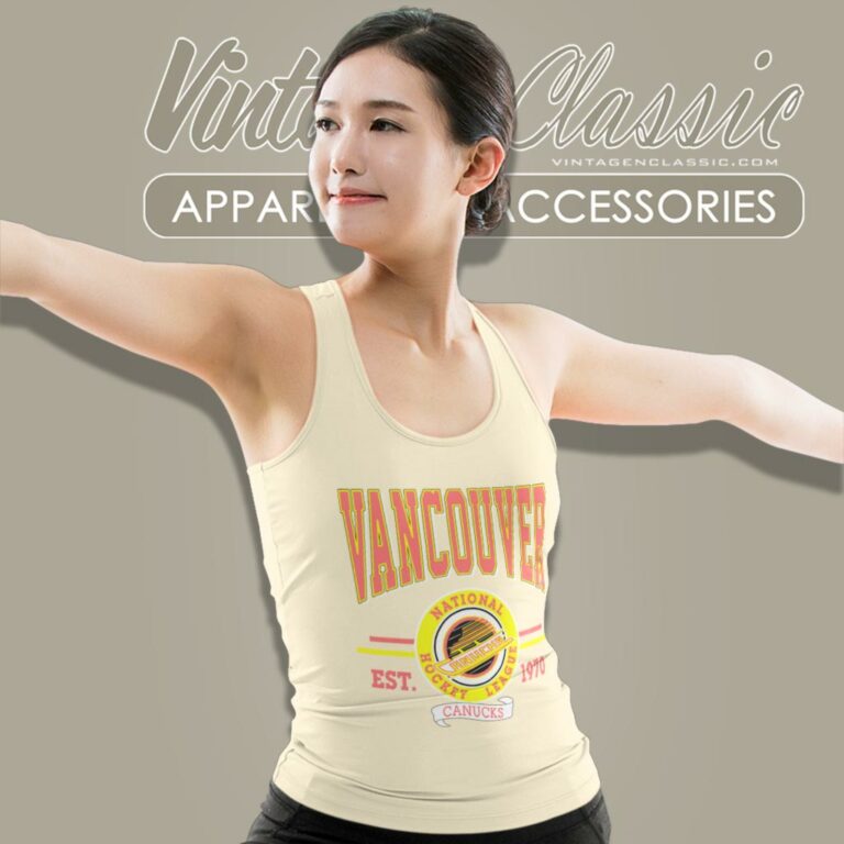 Vancouver Canucks Shirt 1992 Pavel Bure Trevor Linden Era Canucks Skate Logo Tank Top Racerback Vancouver Canucks Shirt 1992 Pavel Bure Trevor Linden Era Canucks Skate Logo Tank Top Racerback