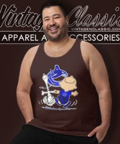 Vancouver Canucks Snoopy And Charlie Brown Dancing Tank Top Racerback