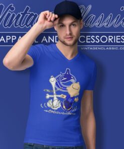 Vancouver Canucks Snoopy And Charlie Brown Dancing V Neck TShirt