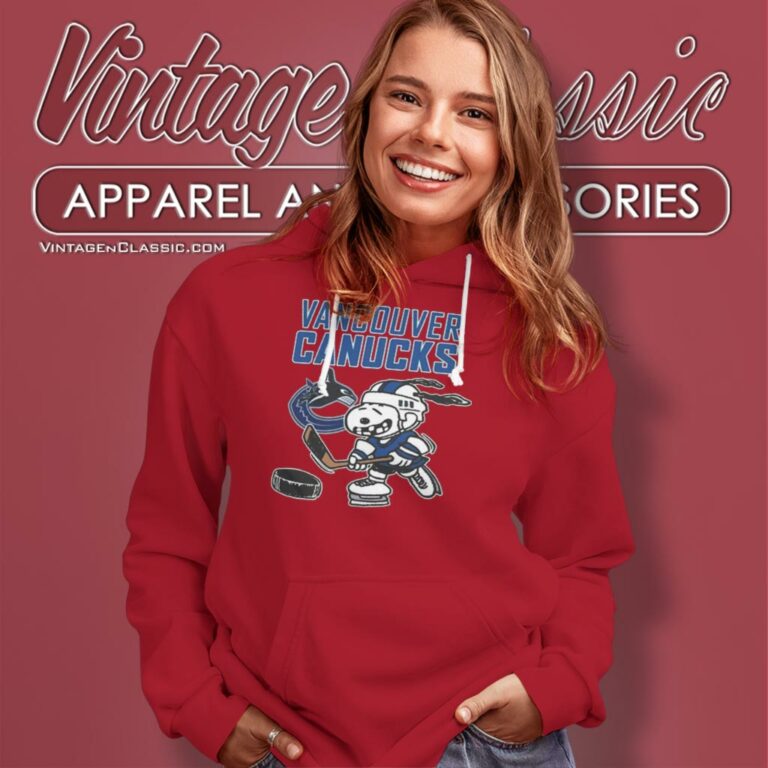 Vancouver Canucks Snoopy Hockey Hoodie Vancouver Canucks Snoopy Hockey Hoodie