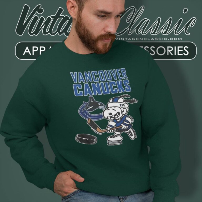 Vancouver Canucks Snoopy Hockey Sweatshirt Vancouver Canucks Snoopy Hockey Sweatshirt