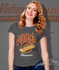 Vancouver Canucksshirta Nhl Hockey Shirt Vintage Woody Sports Canucks Women T Shirt
