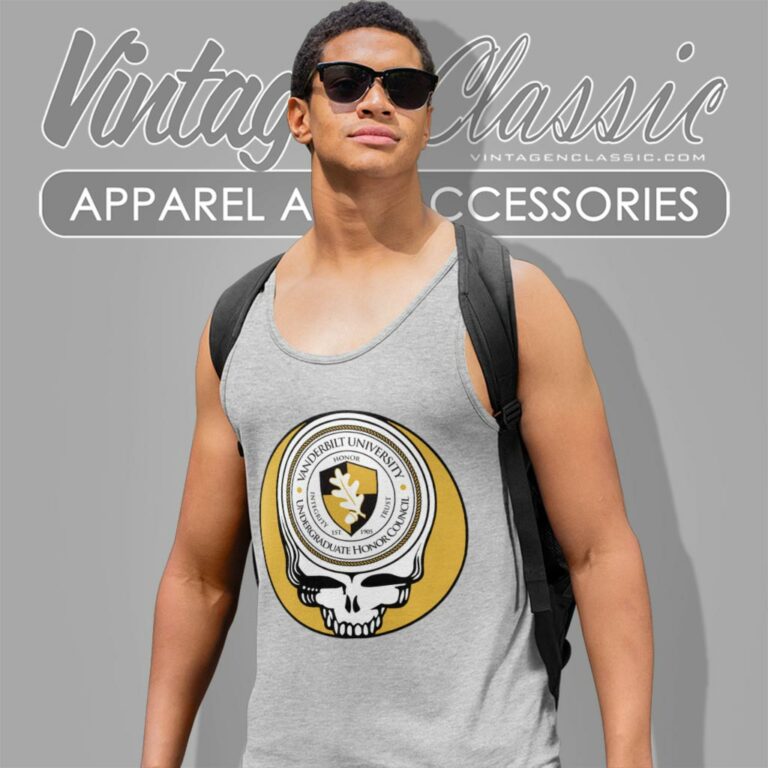 Vanderbilt University Grateful Dead Steal Your Face Tank Top Racerback Vanderbilt University Grateful Dead Steal Your Face Tank Top Racerback