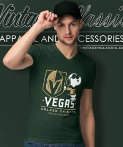 Vegas Golden Knights And Snoopy Team 2023 Western Conference Champions V Neck TShirt