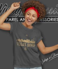 Vegas Golden Knights Big Tall Vegas Born Skyline Women T Shirt