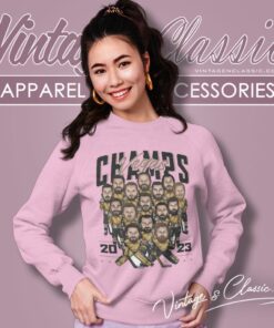 Vegas Golden Knights Champions 2023 Players Caricature Sweatshirt