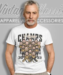 Vegas Golden Knights Champions 2023 Players Caricature T Shirt