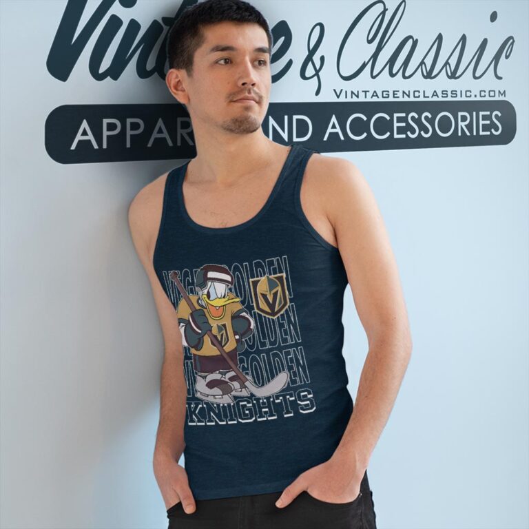 Vegas Golden Knights Donald Duck Hockey Shirt Tank Top Racerback Vegas Golden Knights Donald Duck Hockey Shirt Tank Top Racerback