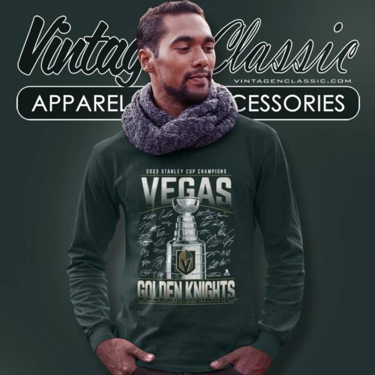 Vegas Golden Knights Fanatics Branded 2023 Stanley Cup Champions Signature Roster Long Sleeve Tee Vegas Golden Knights Fanatics Branded 2023 Stanley Cup Champions Signature Roster Long Sleeve Tee