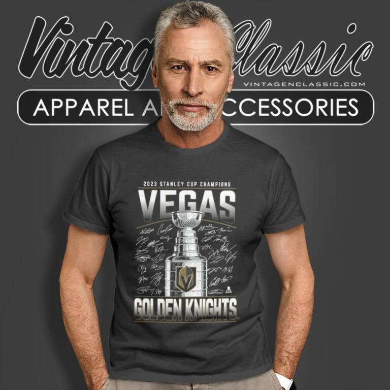Vegas Golden Knights Fanatics Branded 2023 Stanley Cup Champions Signature Roster T Shirt Vegas Golden Knights Fanatics Branded 2023 Stanley Cup Champions Signature Roster T Shirt