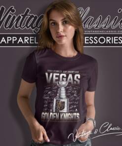 Vegas Golden Knights Fanatics Branded 2023 Stanley Cup Champions Signature Roster Women T Shirt
