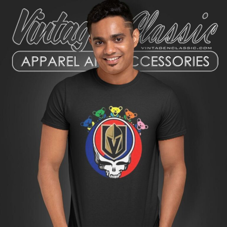 Vegas Golden Knights Grateful Dead Dancing Bear T Shirt Vegas Golden Knights Grateful Dead Dancing Bear T Shirt