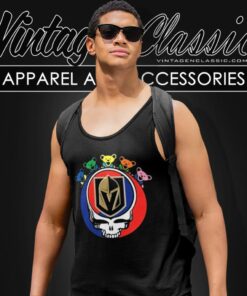 Vegas Golden Knights Grateful Dead Dancing Bear Tank Top Racerback