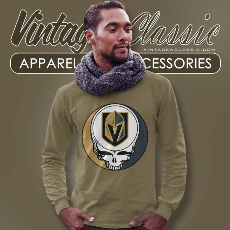 Vegas Golden Knights Grateful Dead Steal Your Face Long Sleeve Tee Vegas Golden Knights Grateful Dead Steal Your Face Long Sleeve Tee