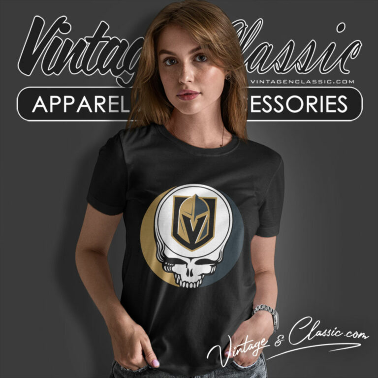Vegas Golden Knights Grateful Dead Steal Your Face Women T Shirt Vegas Golden Knights Grateful Dead Steal Your Face Women T Shirt