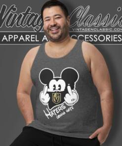 Vegas Golden Knights Haters Gonna Hate Mickey Mouse Disney Hockey Tank Top Racerback