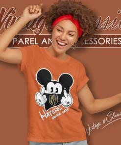 Vegas Golden Knights Haters Gonna Hate Mickey Mouse Disney Hockey Women T Shirt