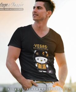 Vegas Golden Knights Hello Kitty Shirt V Neck TShirt