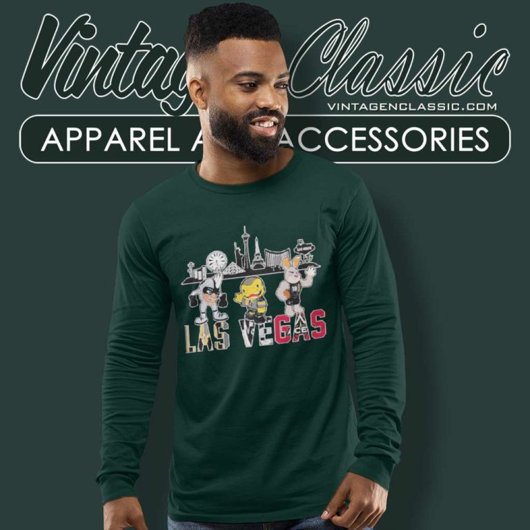 Vegas Golden Knights Las Vegas Raiders Las Vegas Aces Long Sleeve Tee Vegas Golden Knights Las Vegas Raiders Las Vegas Aces Long Sleeve Tee