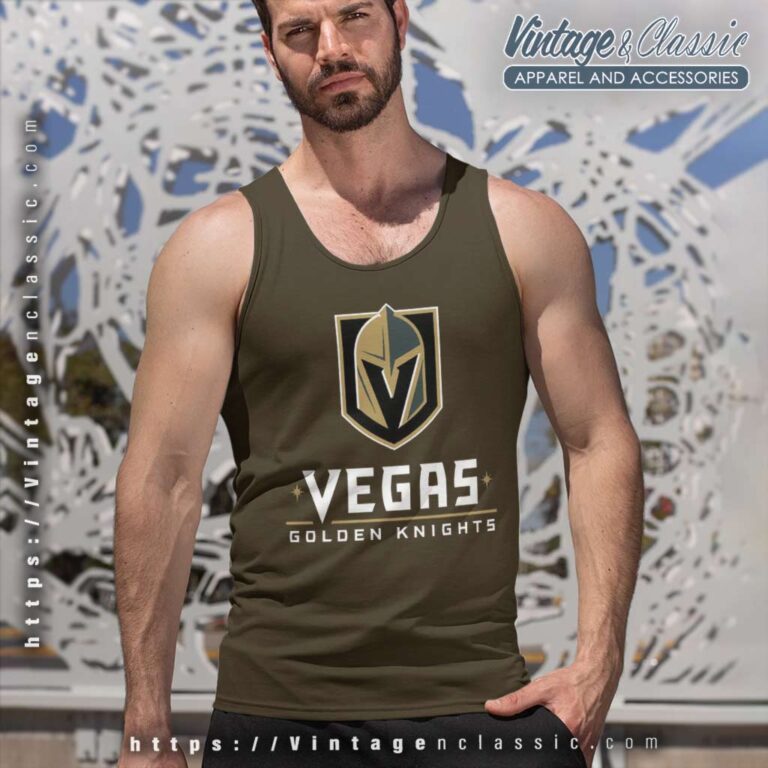 Vegas Golden Knights Logo Tank Top Racerback Vegas Golden Knights Logo Tank Top Racerback
