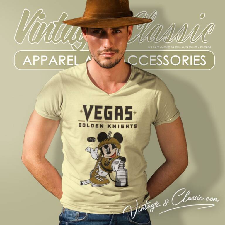 Vegas Golden Knights Mickey 2023 Stanley Cup Champion V Neck TShirt Vegas Golden Knights Mickey 2023 Stanley Cup Champion V Neck TShirt